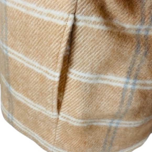 Samsoe Samsoe NEW XS Leonie Plaid Barn Coat Jacket Wool Blend $325 Nordstrom - Picture 7 of 15